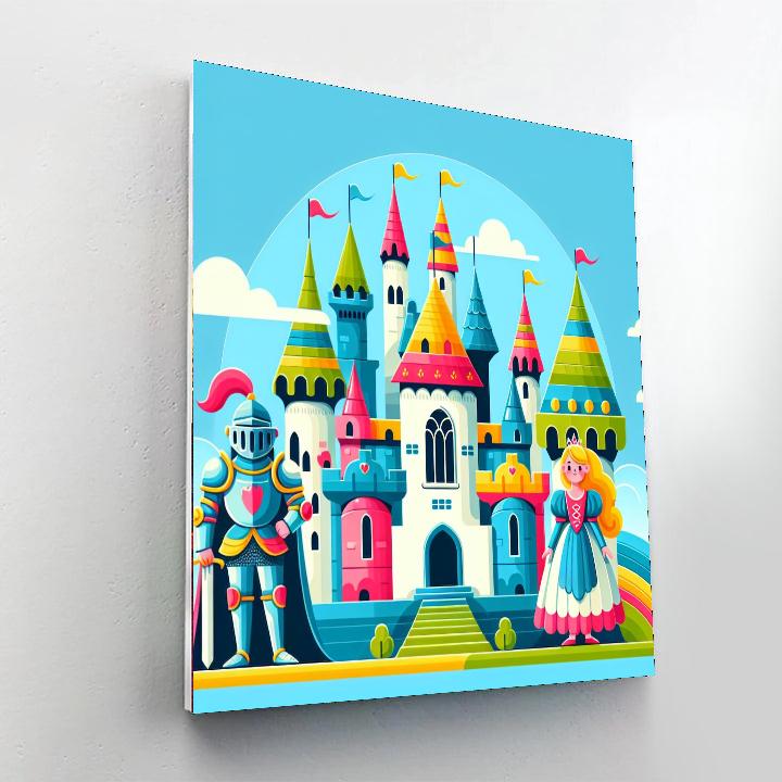 Royal Fairytale Castle Numbered Painting Kits