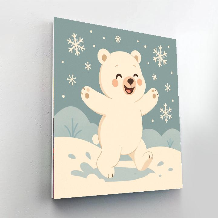Gentle Polar Bear Numbered Painting Kits