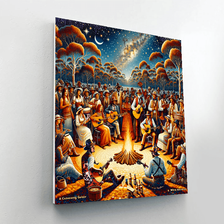 Waltzing Matilda Festival - Australia Number Painting