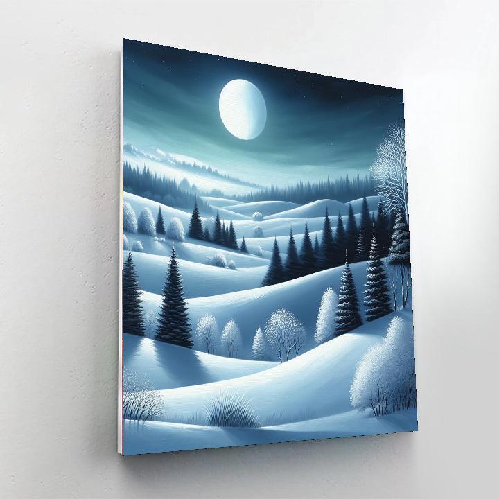 Mystical Winter Landscape Paint By Numbers Kits