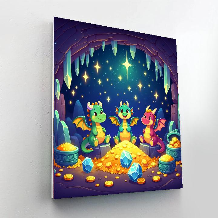 Mystical Dragon's Den Paint By Numbers