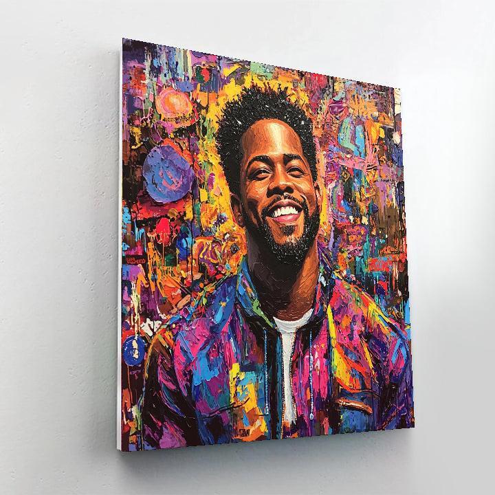 Kevin Hart: The Comedic Dynamo On A Quest For Laughter Number Painting