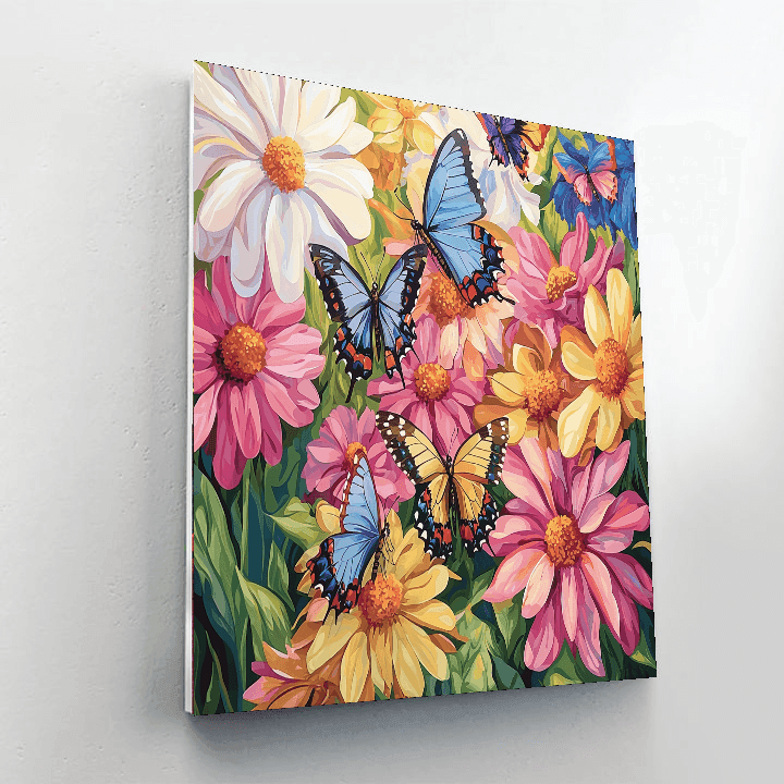 Georgia O'Keeffe Inspired Dance Of The Butterflies  Paint By Numbers Art