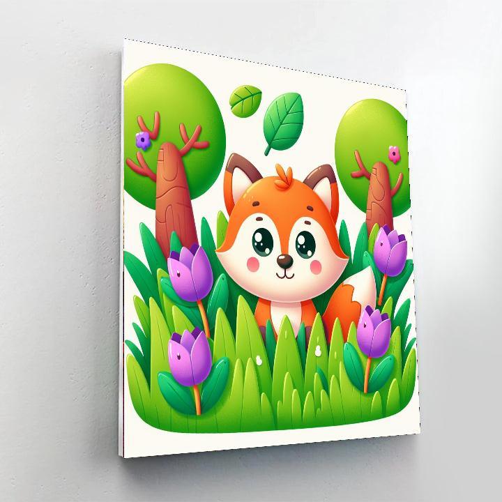 Cuddly Fox Kit DIY Paint By Numbers