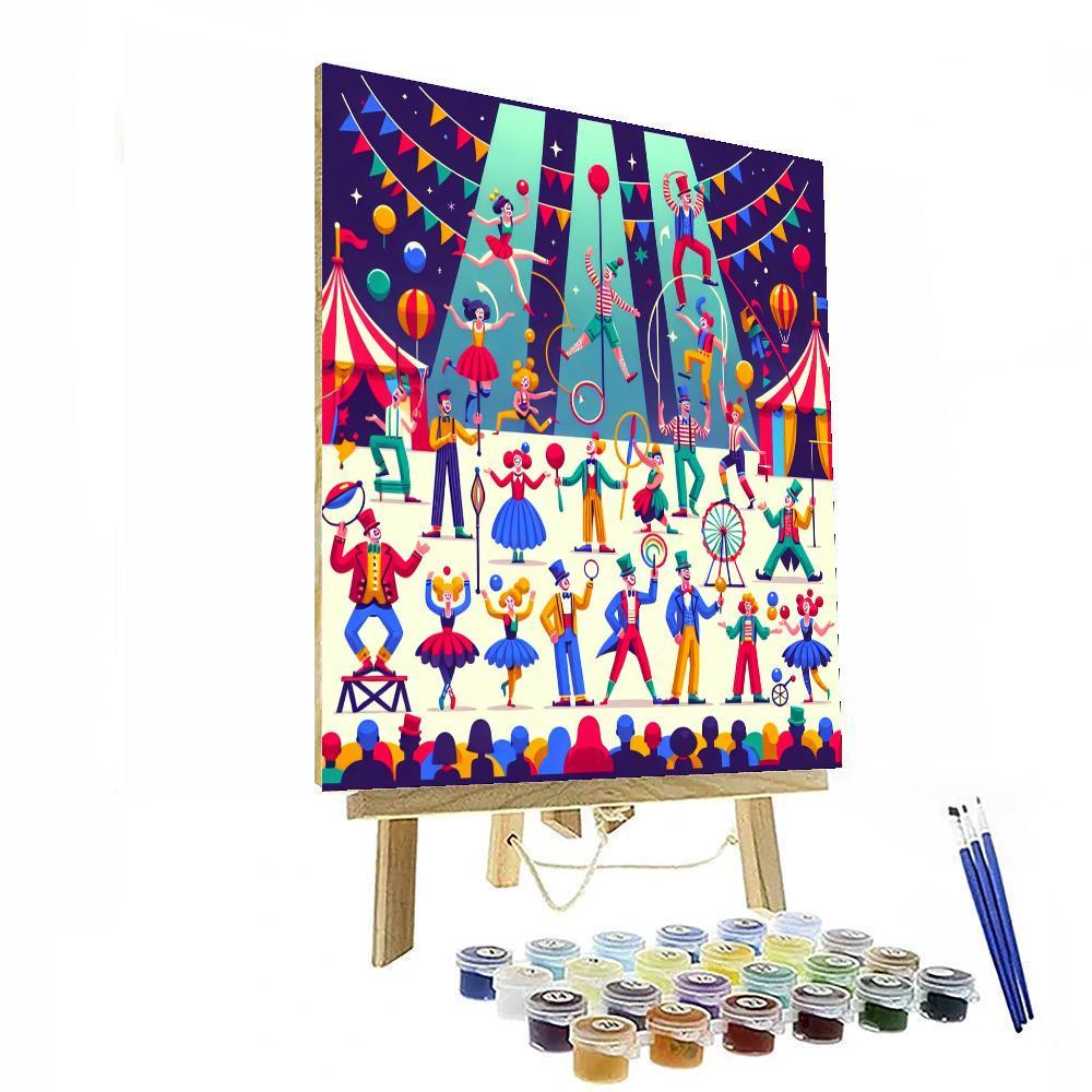 Imaginative Circus Fun Number Painting