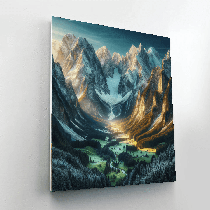 Mystic Mountain Range - DIY Painting By Numbers Kit