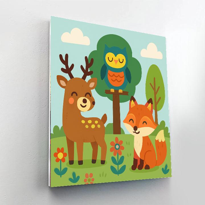 Wonderful Whimsical Wildlife Paint By Numbers Kits