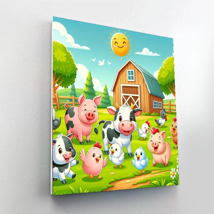 Fun In The Farmyard Paint By Numbers Kits
