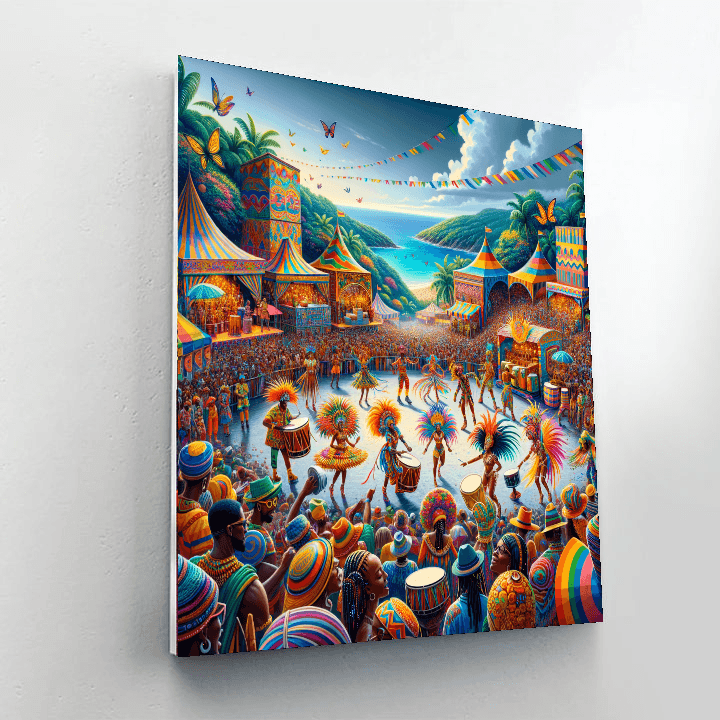 Caribbean Festival Of Arts (carifesta) - Caribbean Painting By Numbers Kit