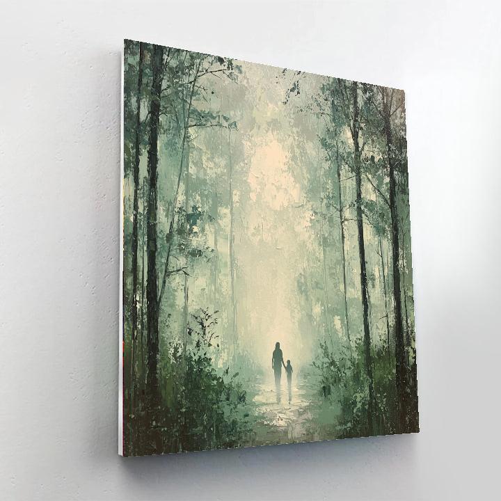 Misty Morning Promenade Paint By Number