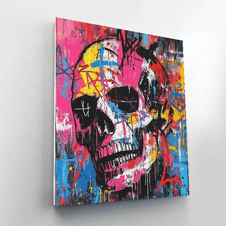 Jean-Michel Basquiat Inspired Basquiat's Cultural Canvas  Painting By Numbers Kit