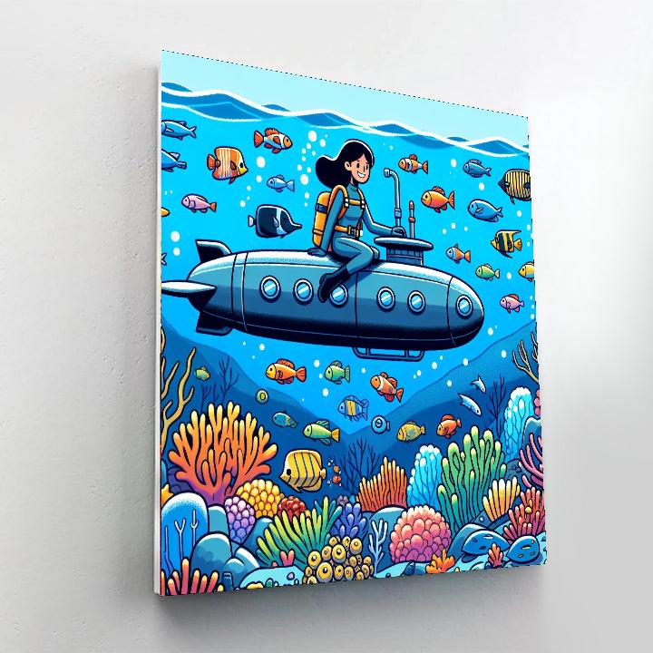 Ocean Explorer Mission Number Painting