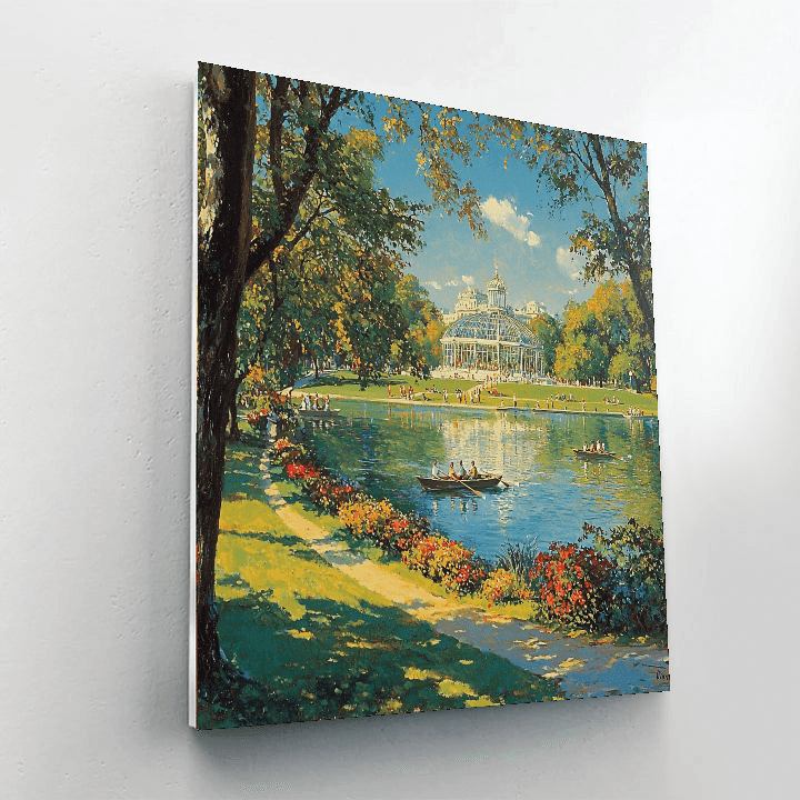 El Retiro Park - Madrid Numbered Painting Kits