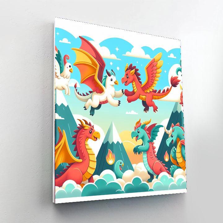 Mythical Beast Adventures Painting By Numbers Kit