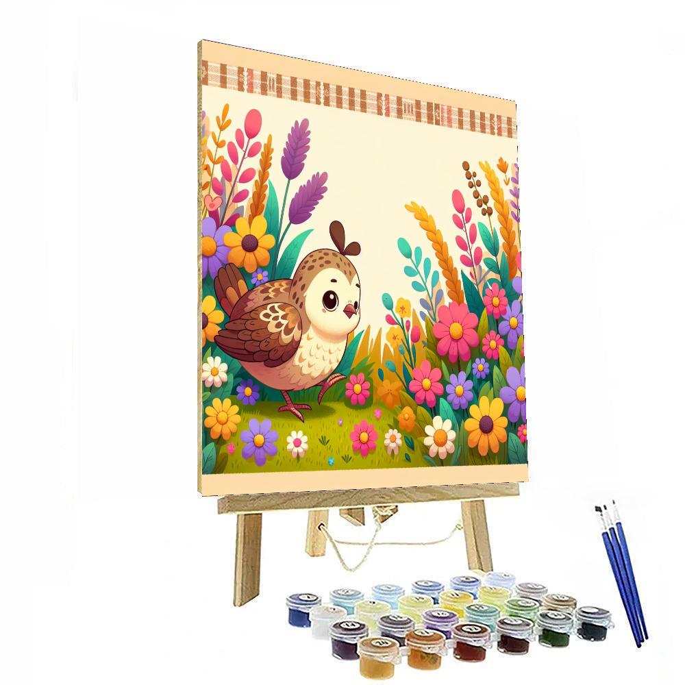 Quirky Quail Paint By Numbers Art