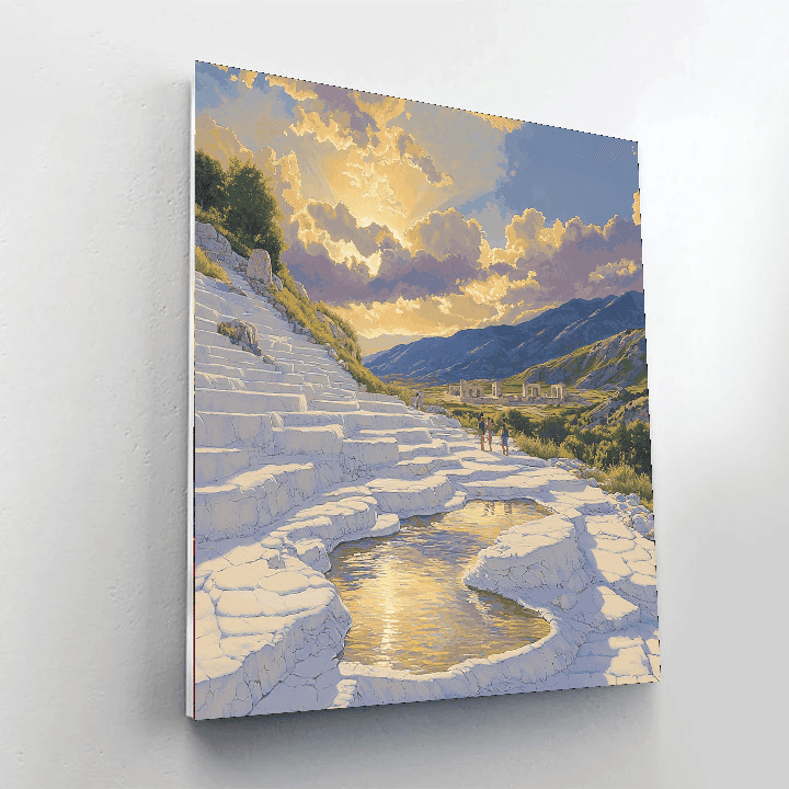 Pamukkale Thermal Pools - Denizli Paint By Numbers Kits