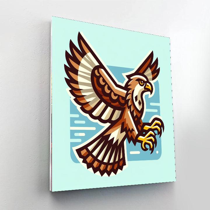 Heroic Hawk Paint By Numbers Art