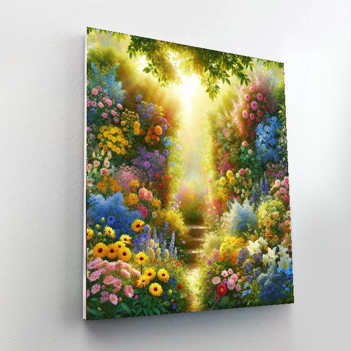 Summer Garden Delight Painting Number Kit