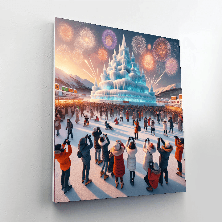 Winter Festival At Otaru Paint By Numbers Kits