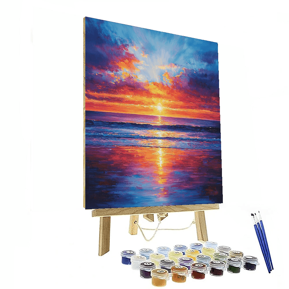J.M.W. Turner Inspired Eternal Sunset  Paint By Color