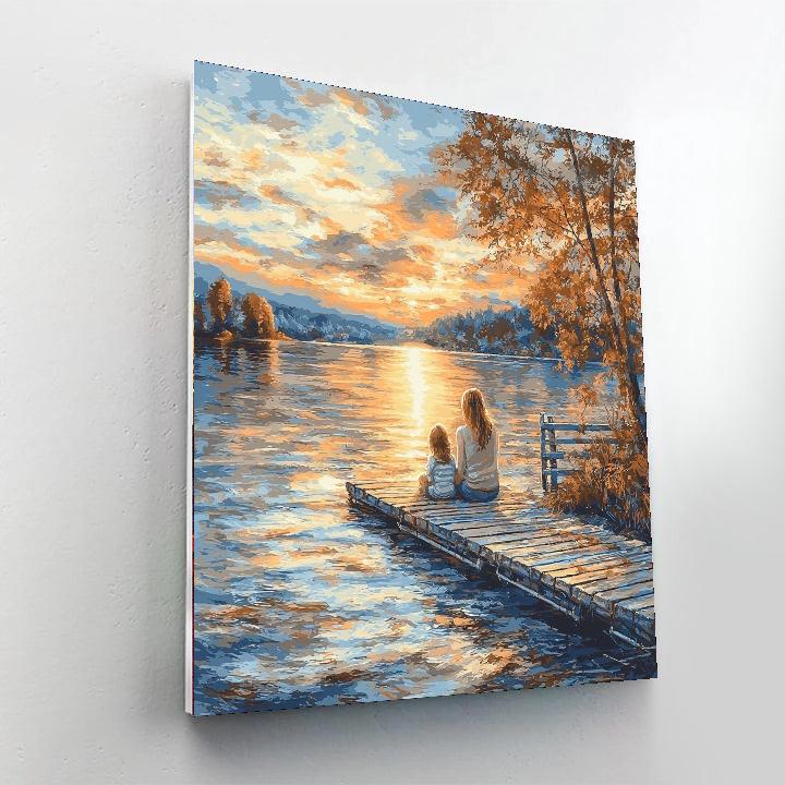 Cherished Memories By The Lake DIY Paint By Numbers