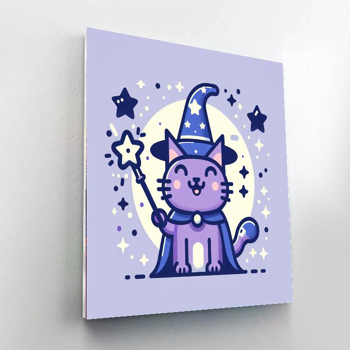 Wondrous Wizard Cat Paint By Numbers Kits