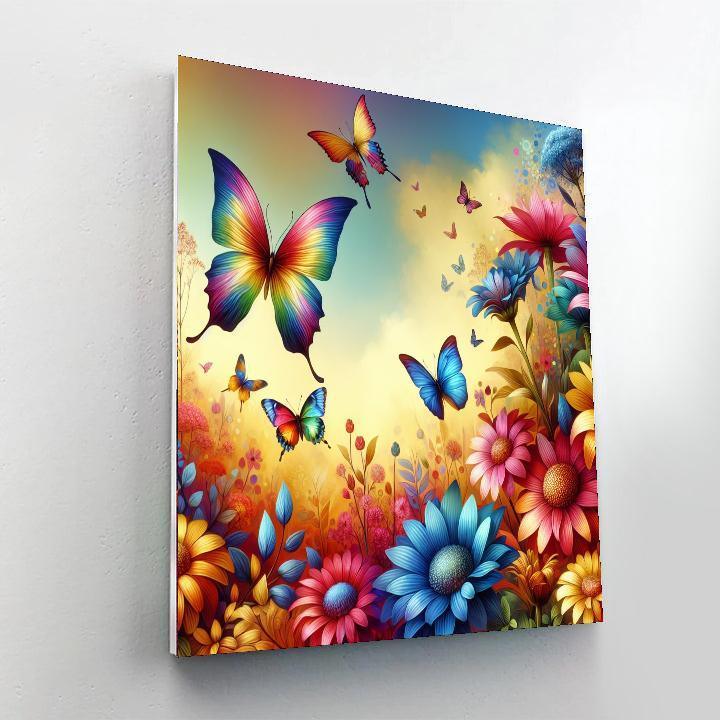 Blissful Butterfly Garden DIY Paint By Numbers