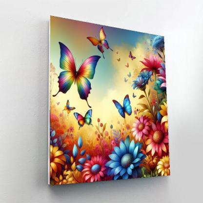 Blissful Butterfly Garden DIY Paint By Numbers