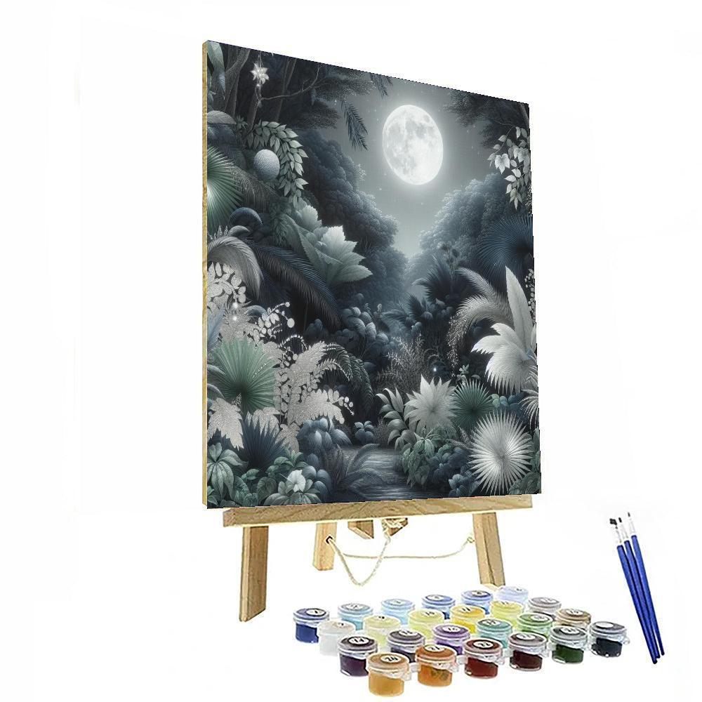 Midnight Jungle Secrets Painting By Numbers Kit