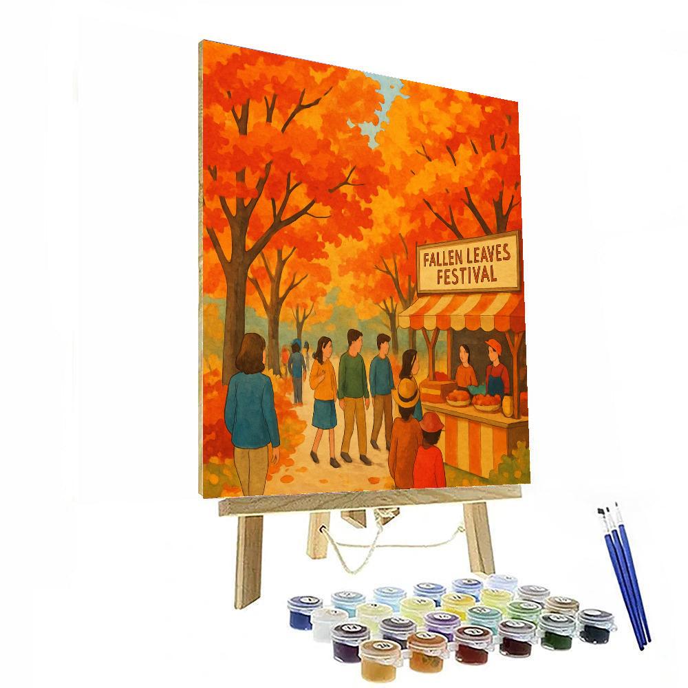 Fallen Leaves Festival DIY Paint By Numbers