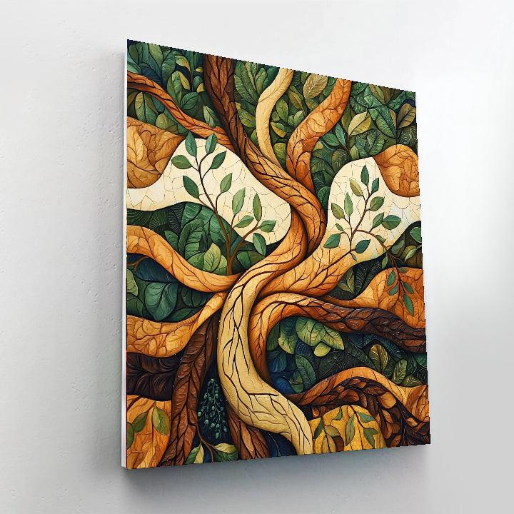 Frida Kahlo Inspired Roots Of Resilience  Painting By Numbers Kit