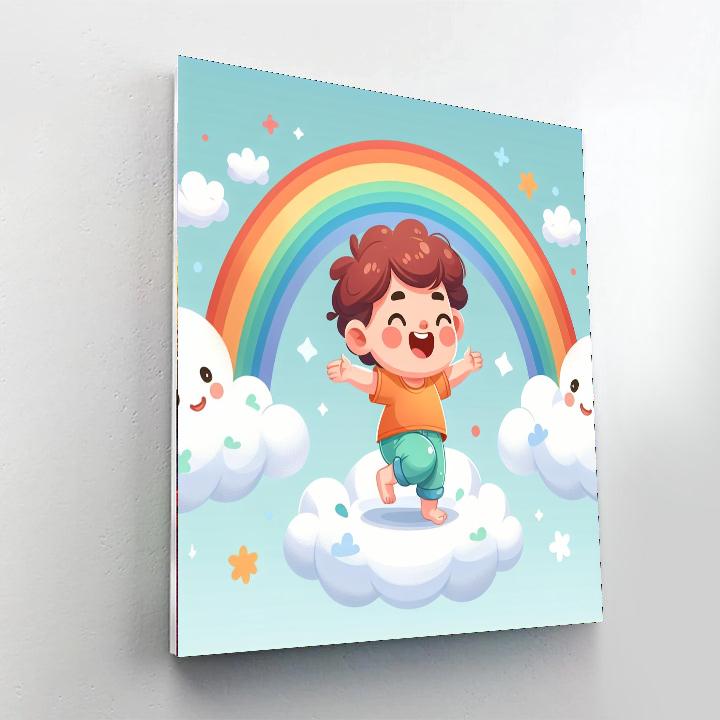 Sky's Secret Stroll Number Painting