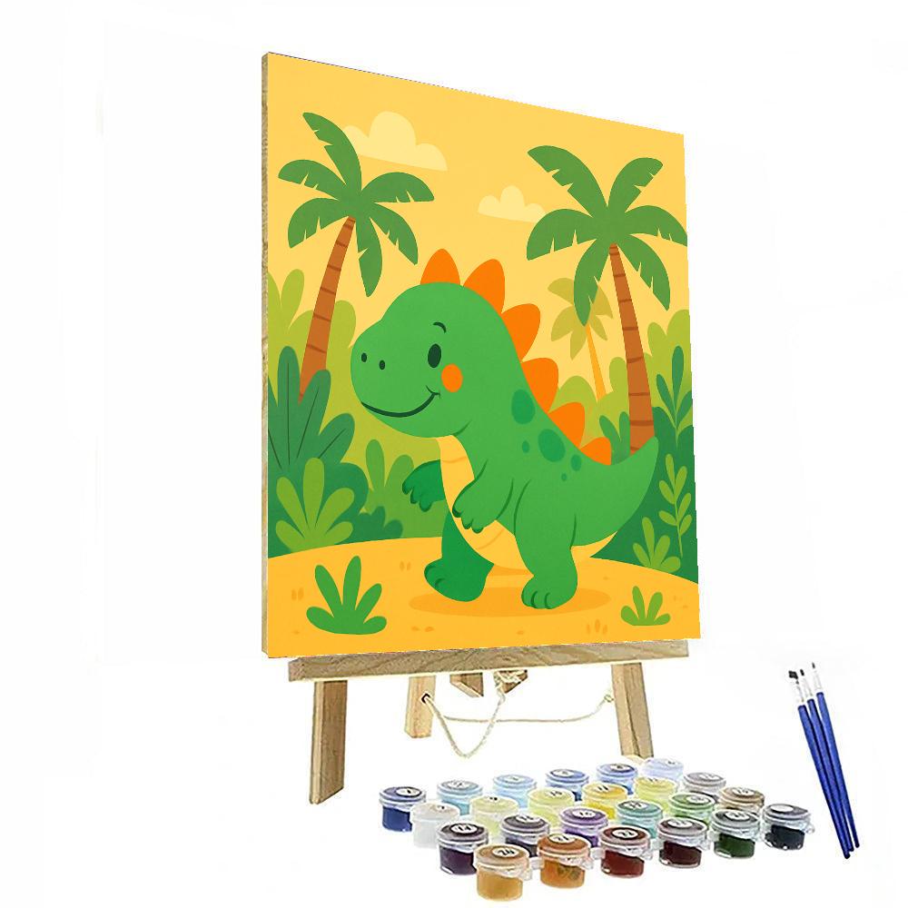 Roaming Dinosaur Paint By Color