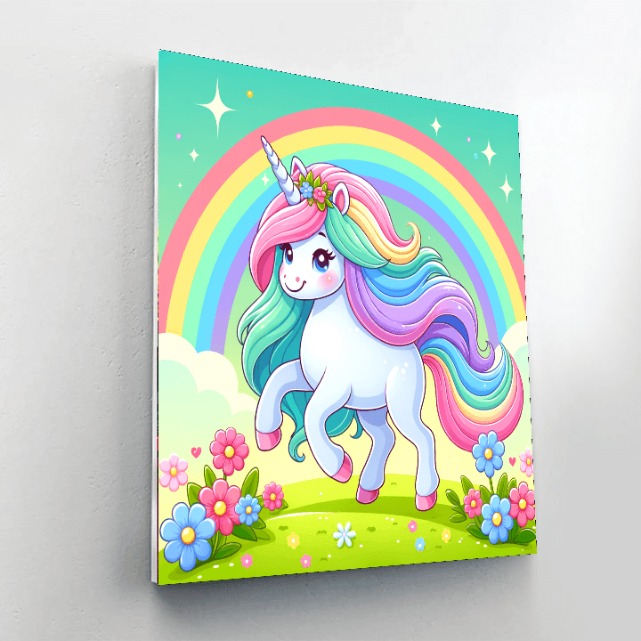 Magical Unicorn Wonderland Painting By Numbers Kit