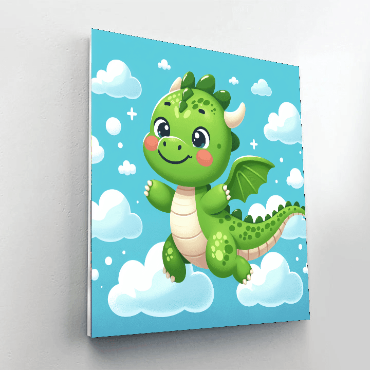 Flying Dragon Paint By Numbers Art