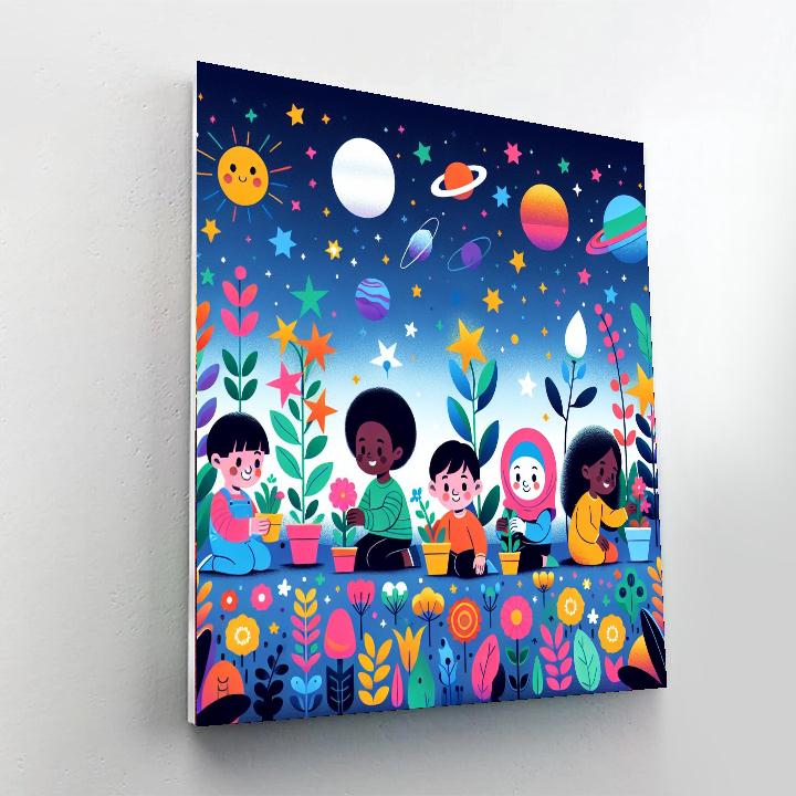 Astral Garden Gathering Number Painting