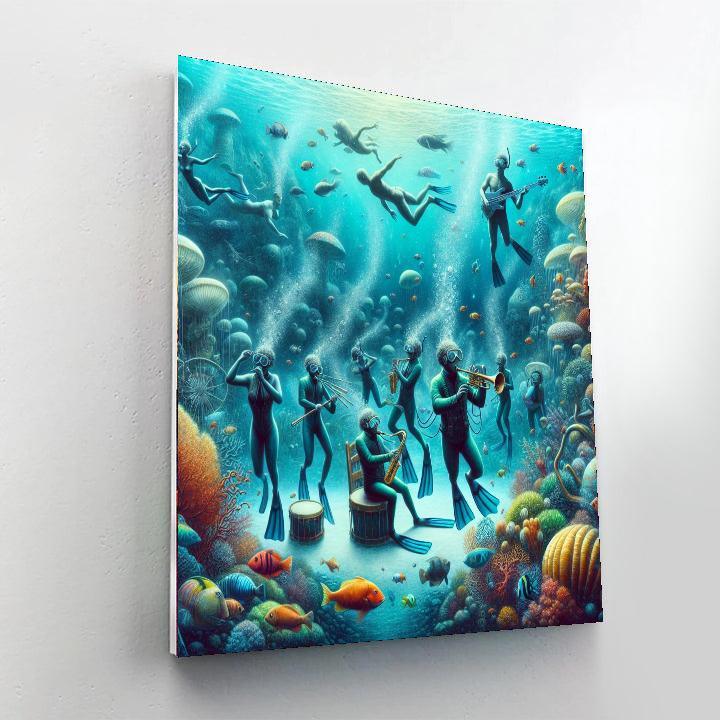 Underwater Music Festival - Usa Painting Number Kit