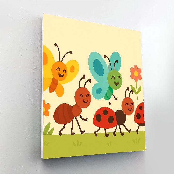 Brilliant Bug Parade Painting By Numbers Kit