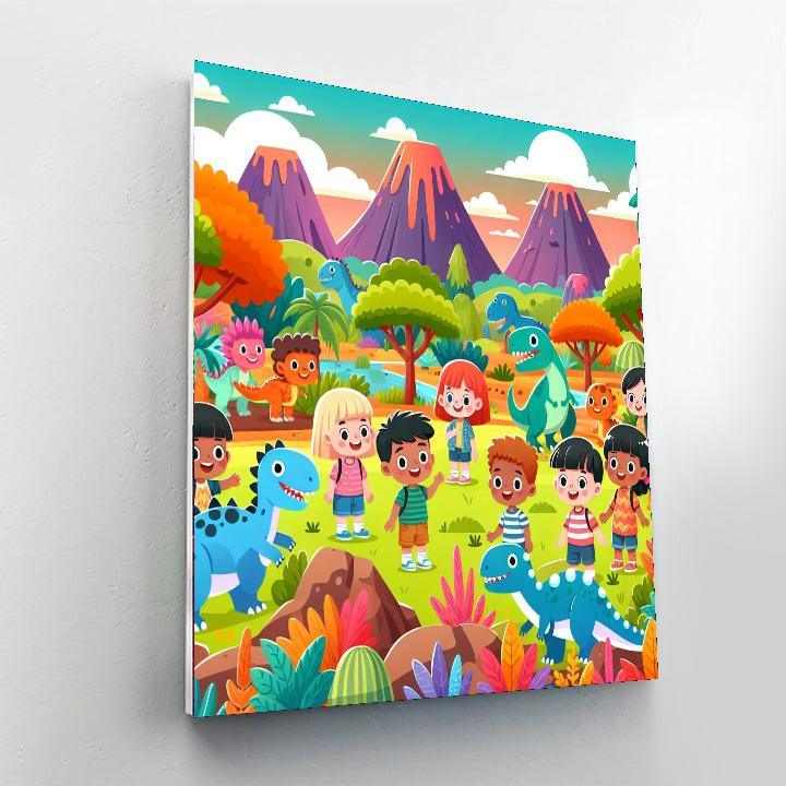Dino Days Out Paint By Numbers Art