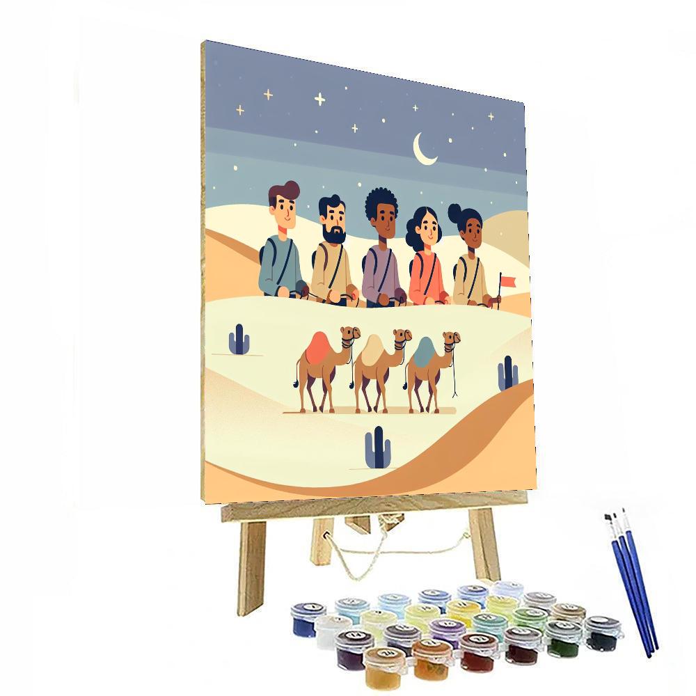 Dreamy Desert Safari Painting By Numbers Kit