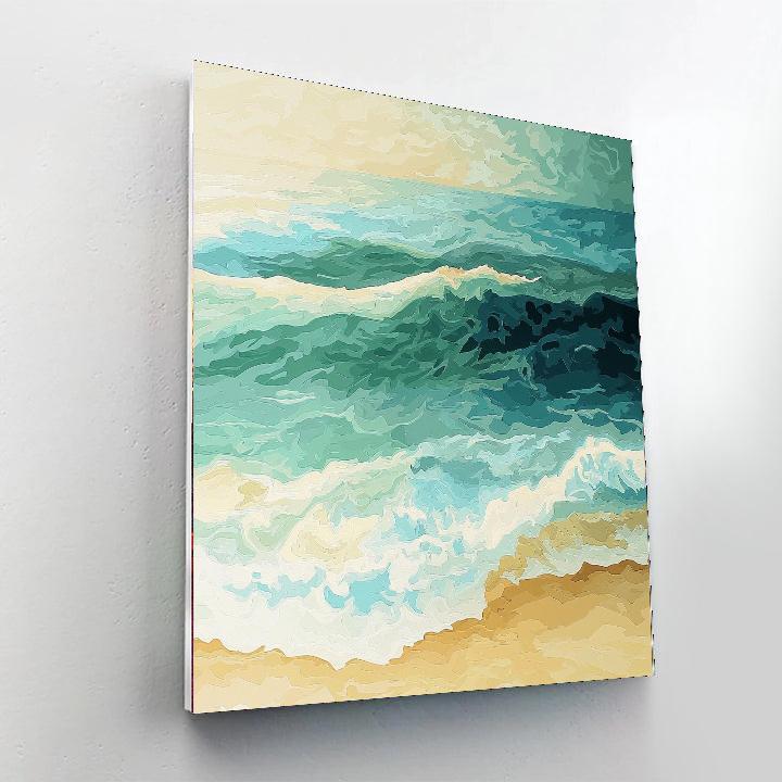 Georges Seurat Inspired Mellow Tides  Paint By Numbers Art