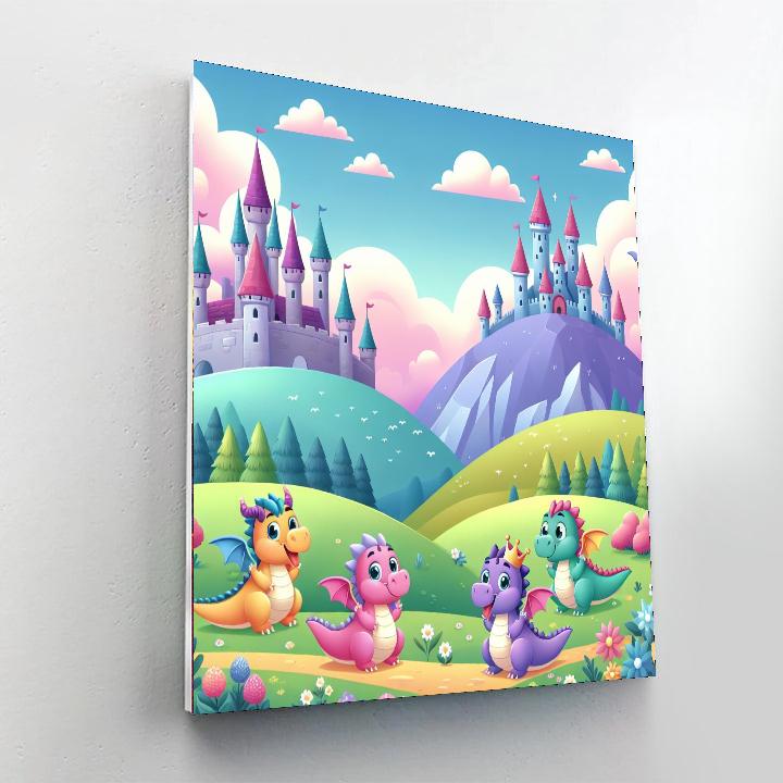 Whimsical Kingdom Adventures Numbered Painting Kits