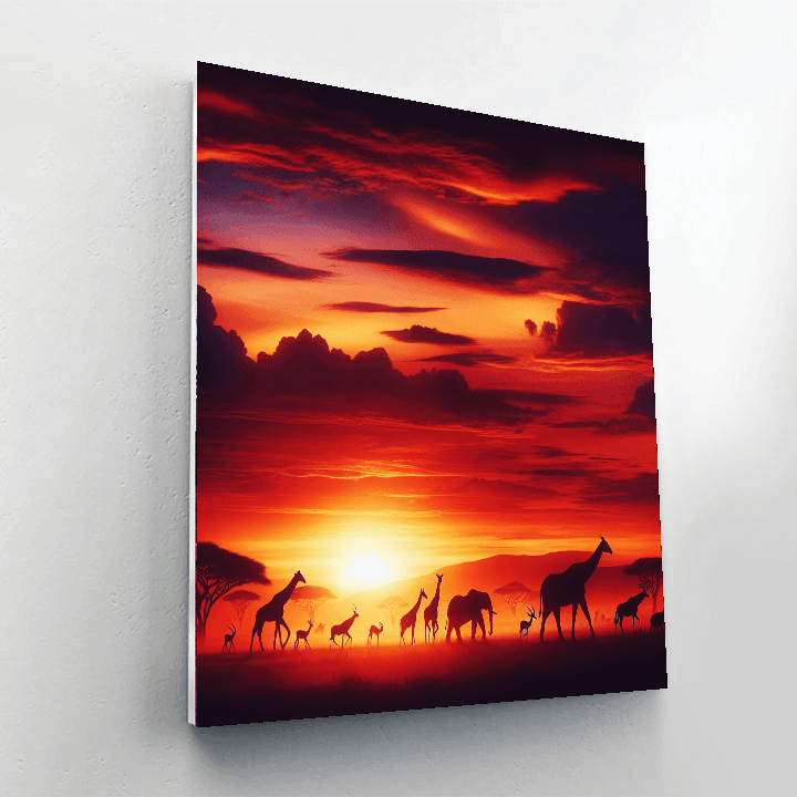 Sunset Safari Expedition Paint By Numbers