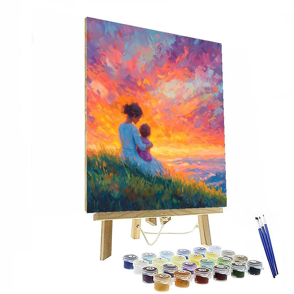 Sunset Serenade Of Love Number Painting
