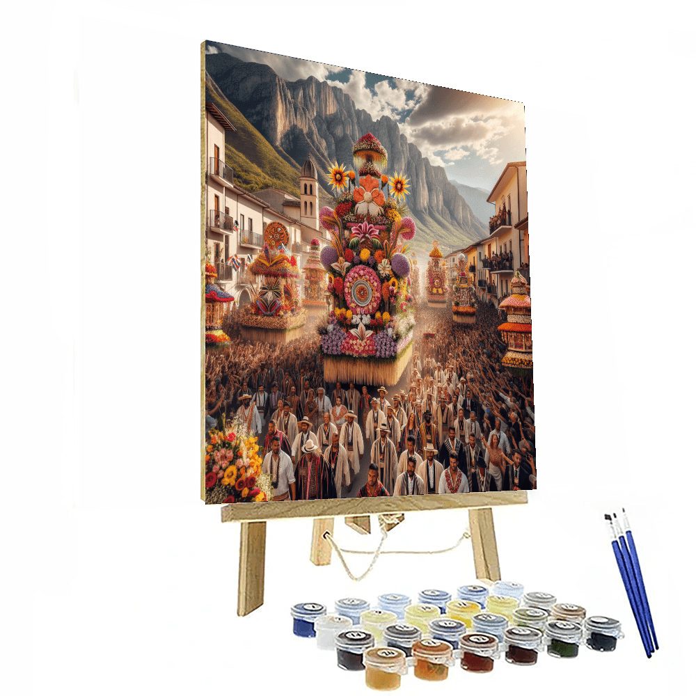 Flower Festival - Medellin, Colombia Paint By Color