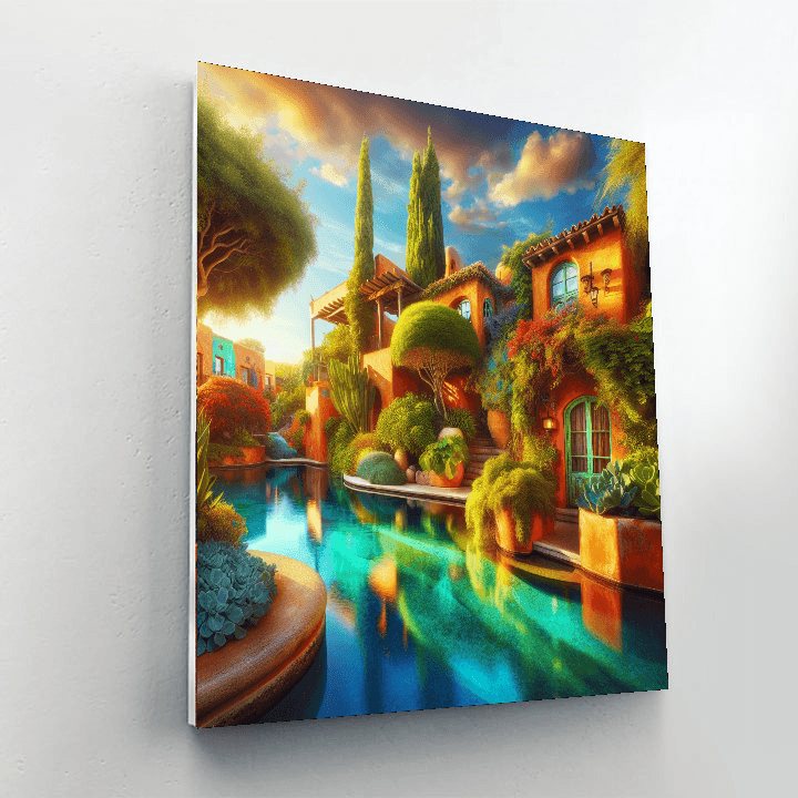 Mediterranean Oasis Tranquility Paint By Numbers