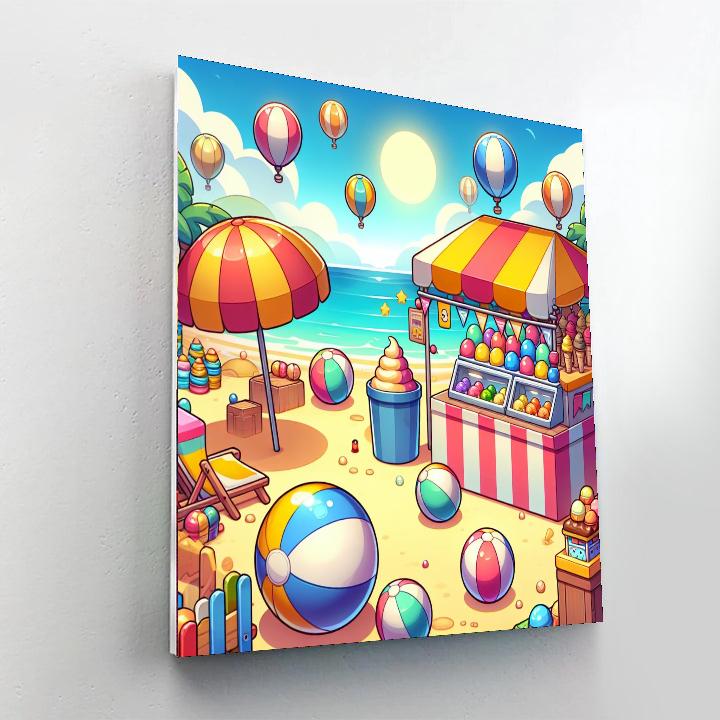 Seaside Fun Festival Numbered Painting Kits