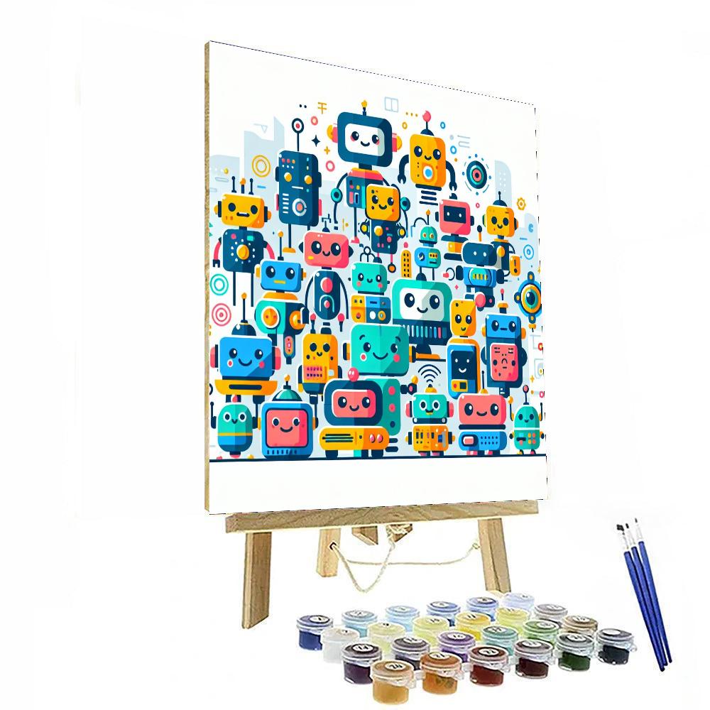 Robot Rangers Number Painting