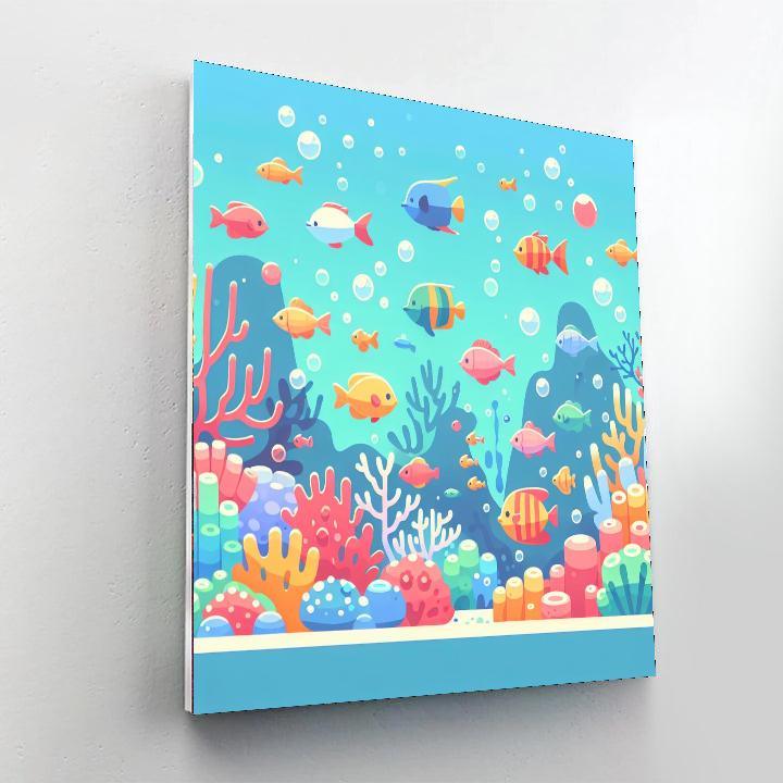 Undersea Wonder World Number Painting