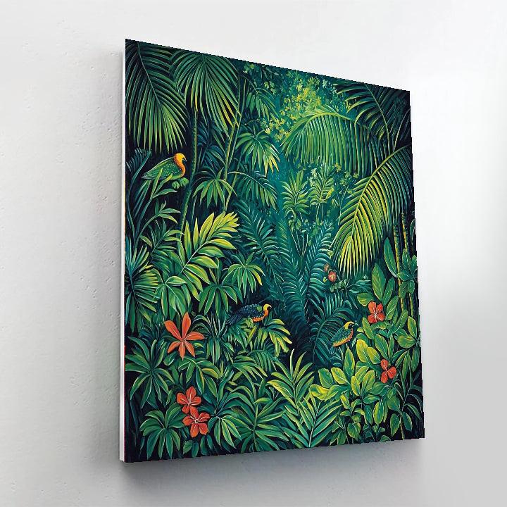 Henri Rousseau Inspired Soothing Rainforest Escape  Paint By Numbers